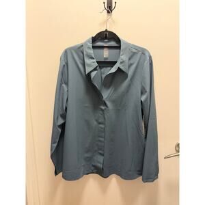 NEW! Rhone Mirage Button Up in XL. Blue Slate